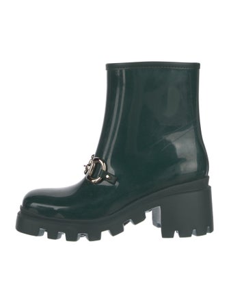 Gucci Horsebit Accent Rubber Rain Boots