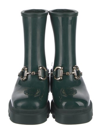 Gucci Horsebit Accent Rubber Rain Boots