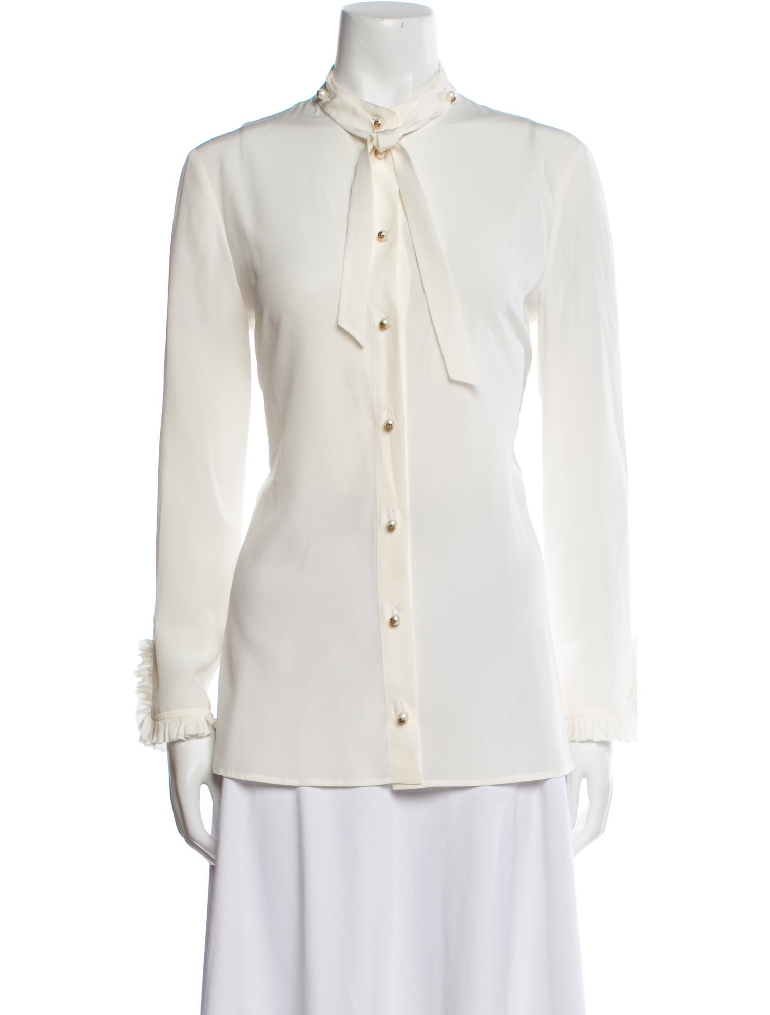 Gucci 2015 Silk Button-Up Top