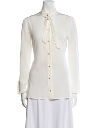 Gucci 2015 Silk Button-Up Top