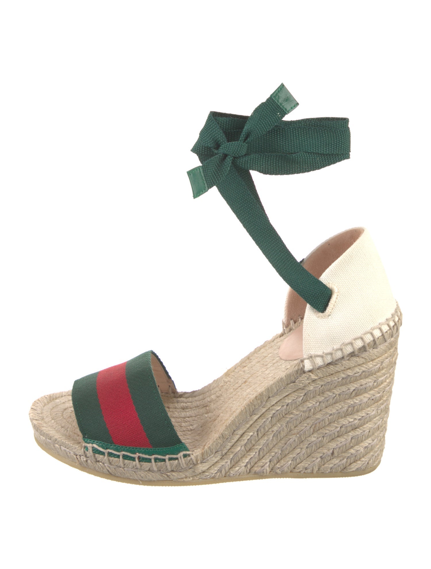 Gucci Lilibeth Web Accent Espadrilles