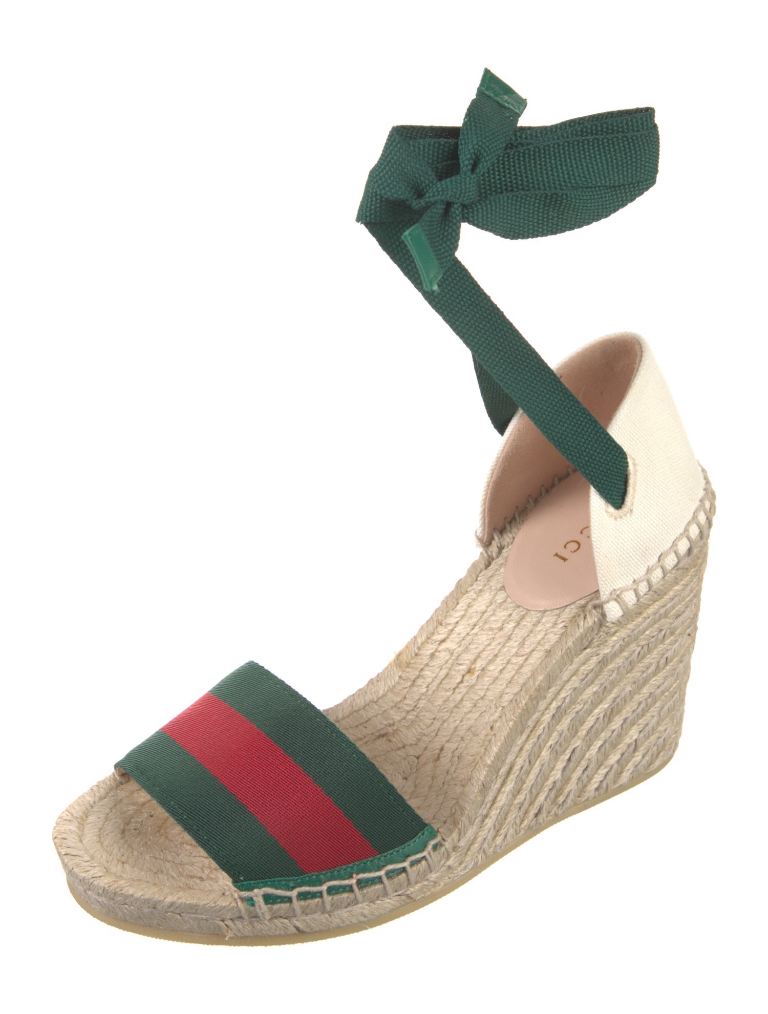 Gucci Lilibeth Web Accent Espadrilles