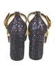 Gucci Bee Accent Glitter Sandals