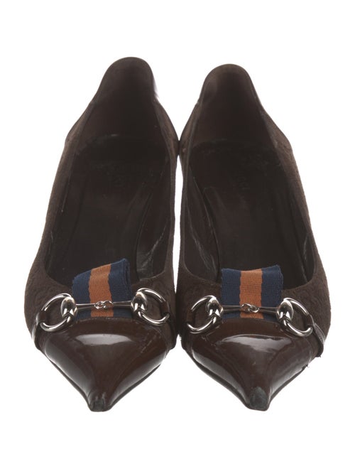 Gucci GG Logo Suede Pumps