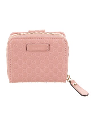 Gucci Microguccissima Pattern Leather Compact Wallet