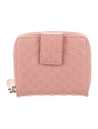 Gucci Microguccissima Pattern Leather Compact Wallet
