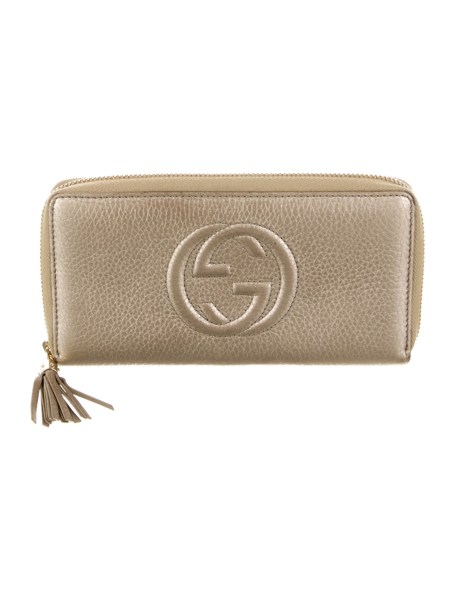 Gucci Interlocking G Logo Leather Continental Wallet