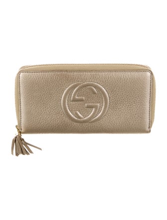 Gucci Interlocking G Logo Leather Continental Wallet