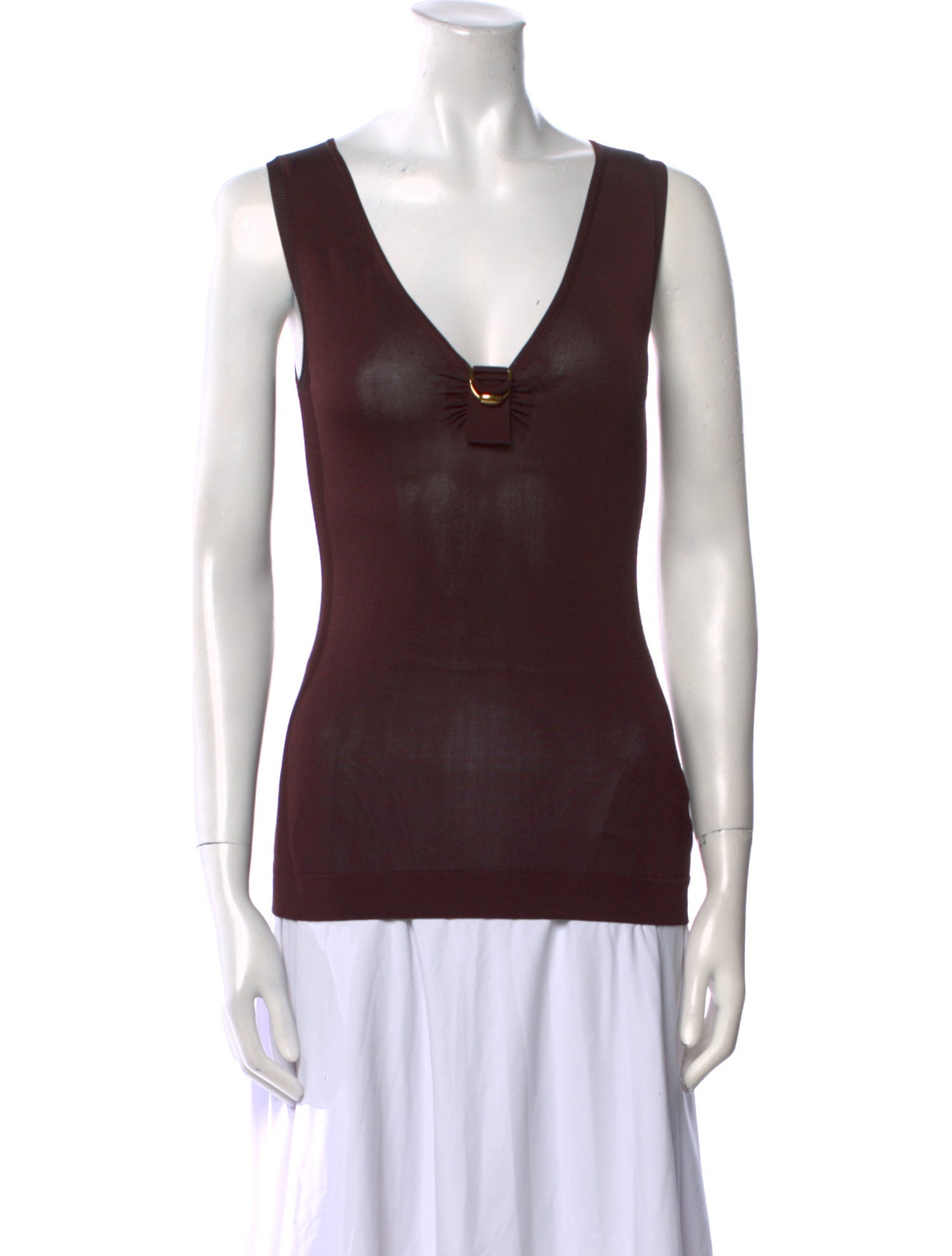 Gucci V-Neck Sleeveless Top