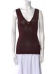 Gucci V-Neck Sleeveless Top