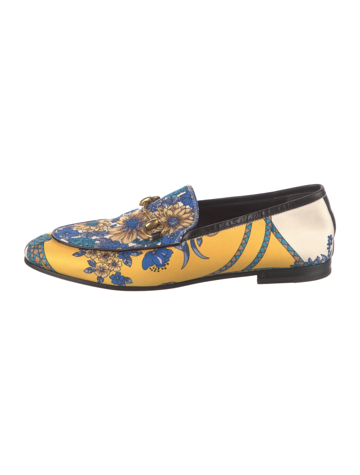 Gucci Horsebit Accent Printed Loafers