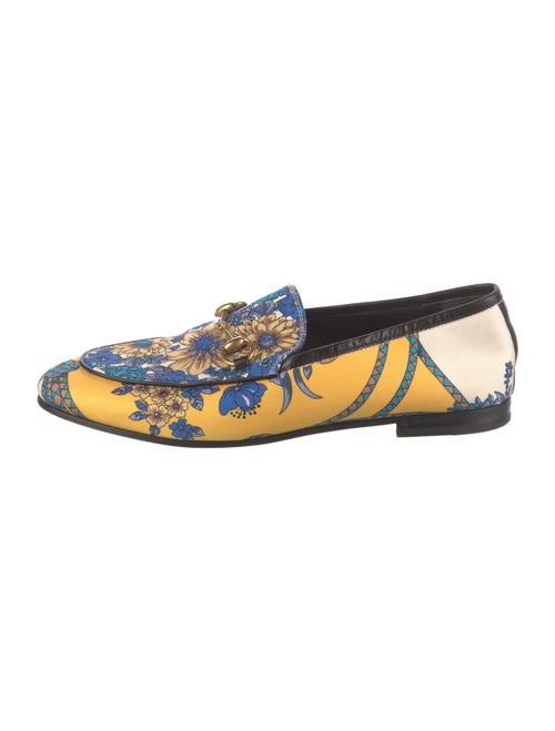 Gucci Horsebit Accent Printed Loafers