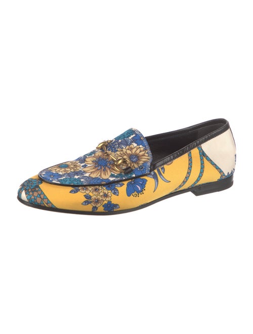 Gucci Horsebit Accent Printed Loafers