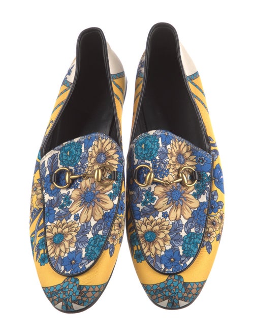 Gucci Horsebit Accent Printed Loafers