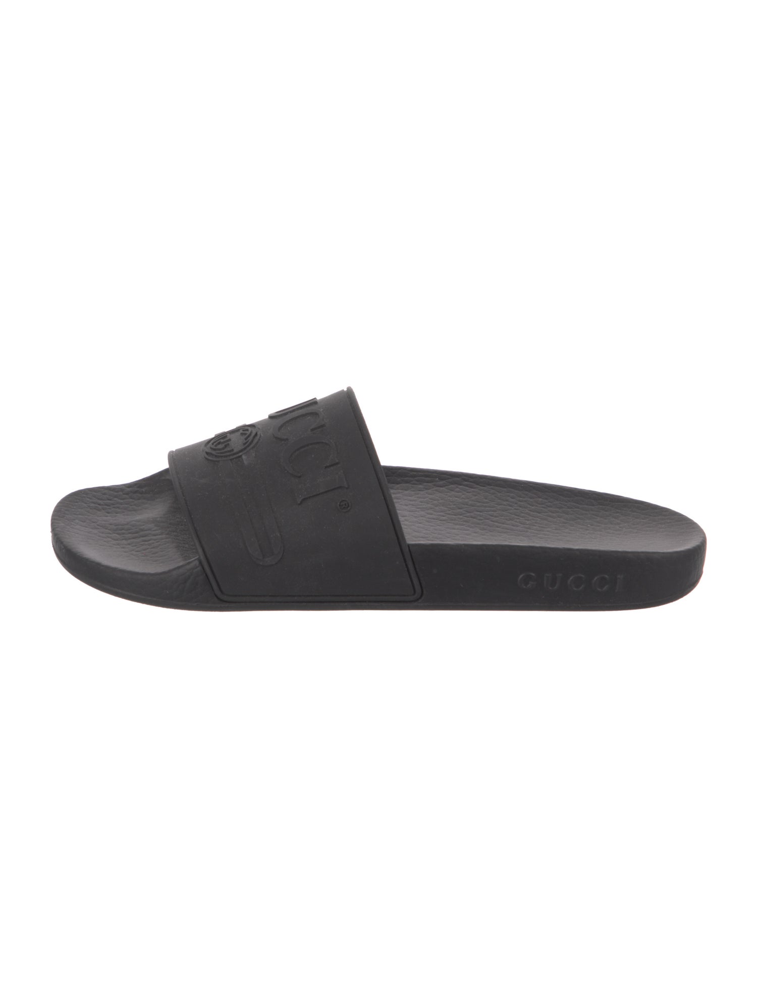 Gucci Interlocking G Logo Rubber Slides
