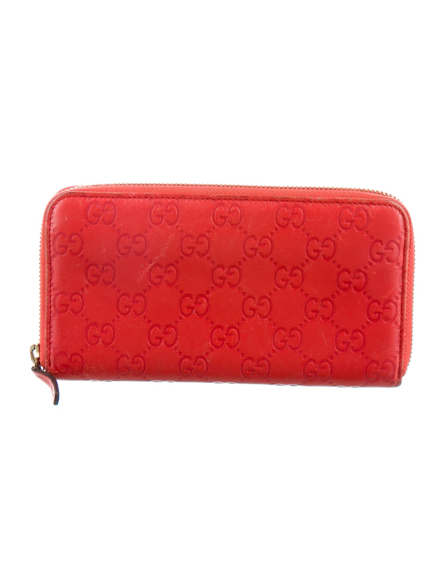 Gucci Guccissima Zip Around Wallet GG Signature Continental Wallet