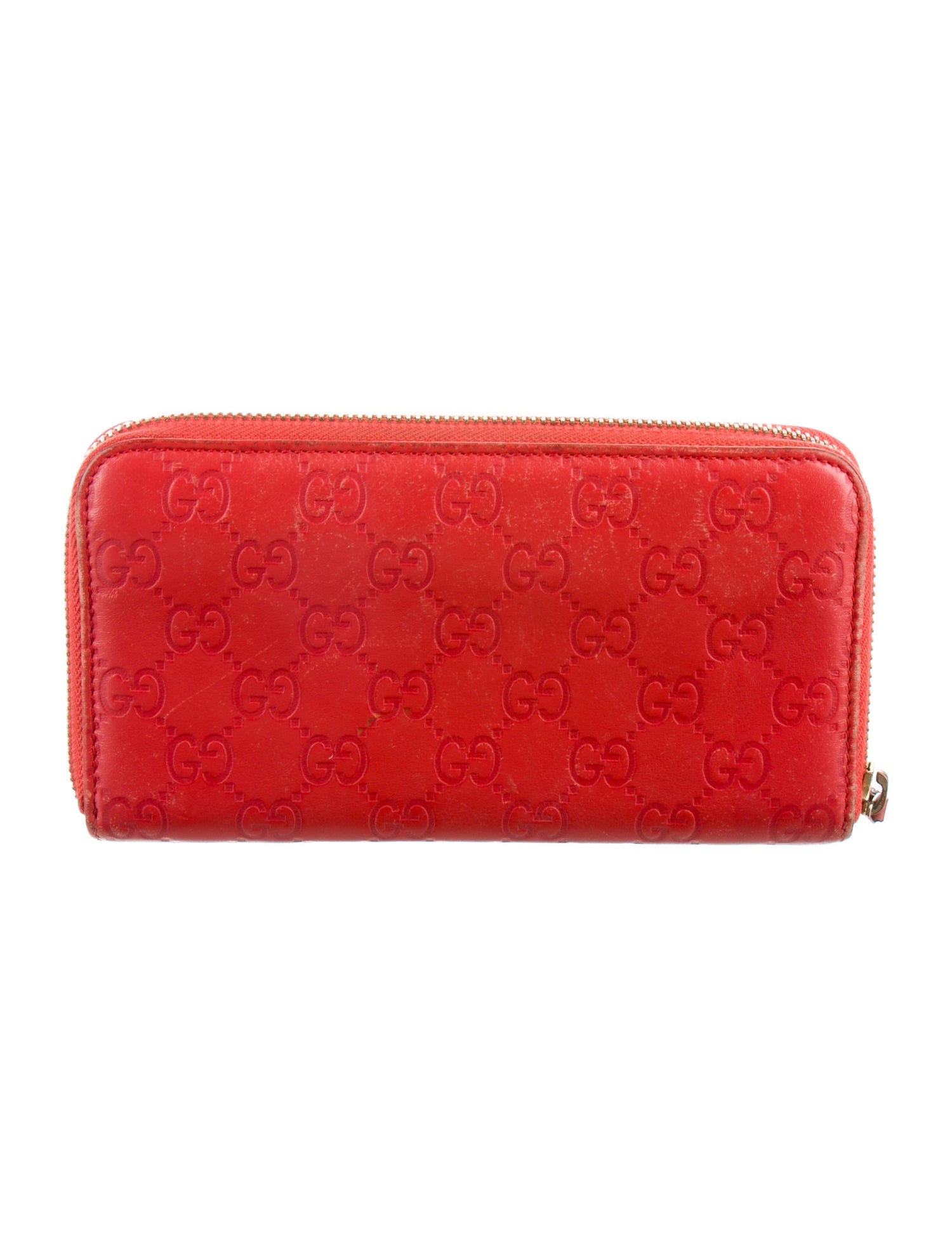 Gucci Guccissima Zip Around Wallet GG Signature Continental Wallet