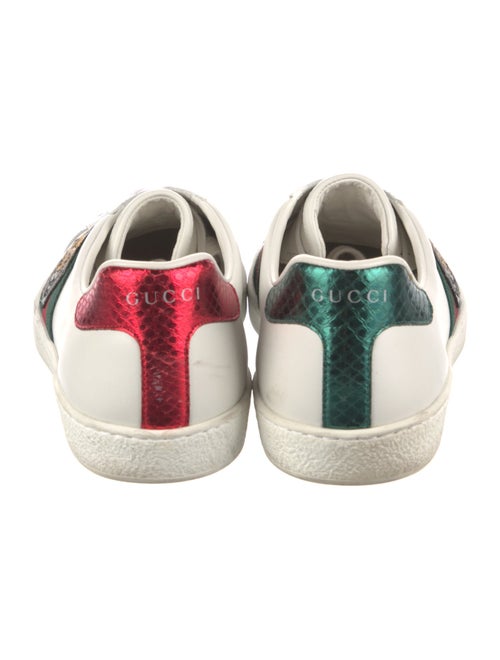 Gucci Web Accent Leather Sneakers