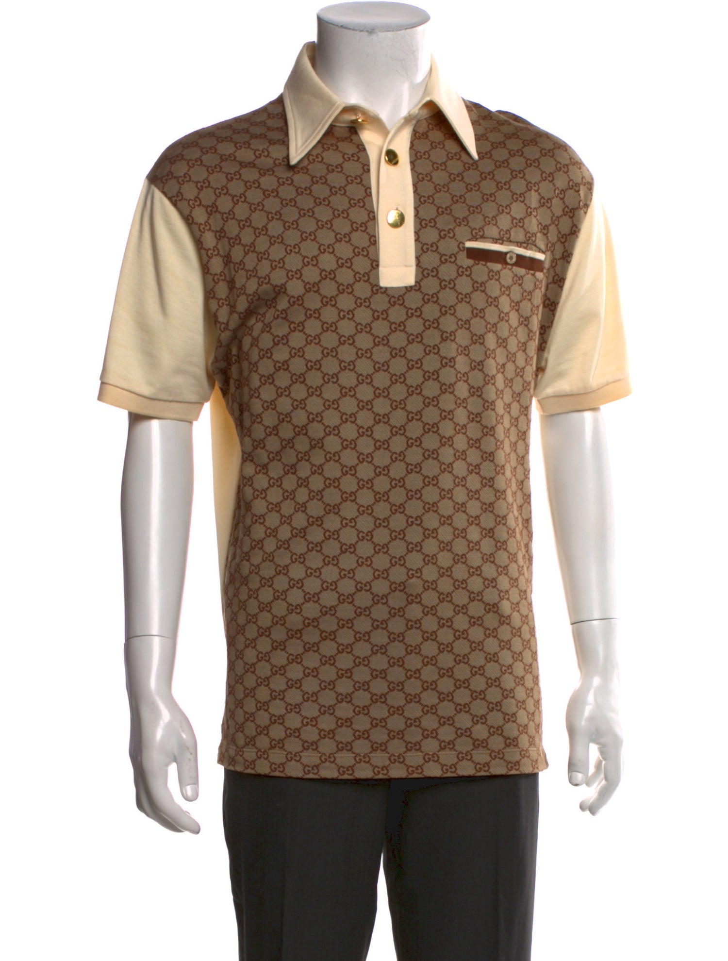 Gucci GG Logo Collar Polo Shirt