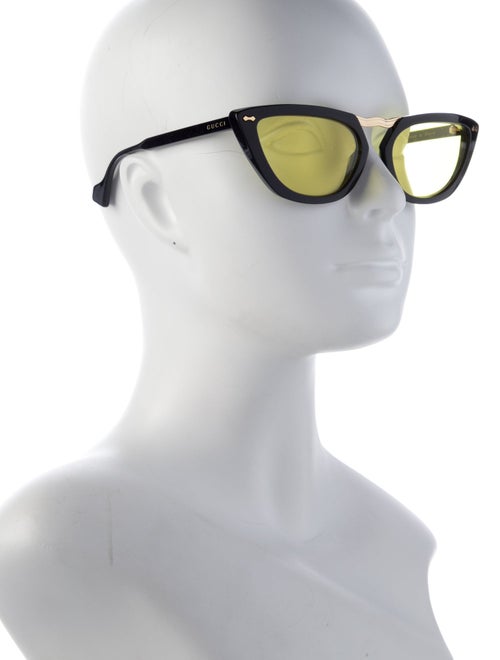 Gucci Web Accent Cat-Eye Sunglasses