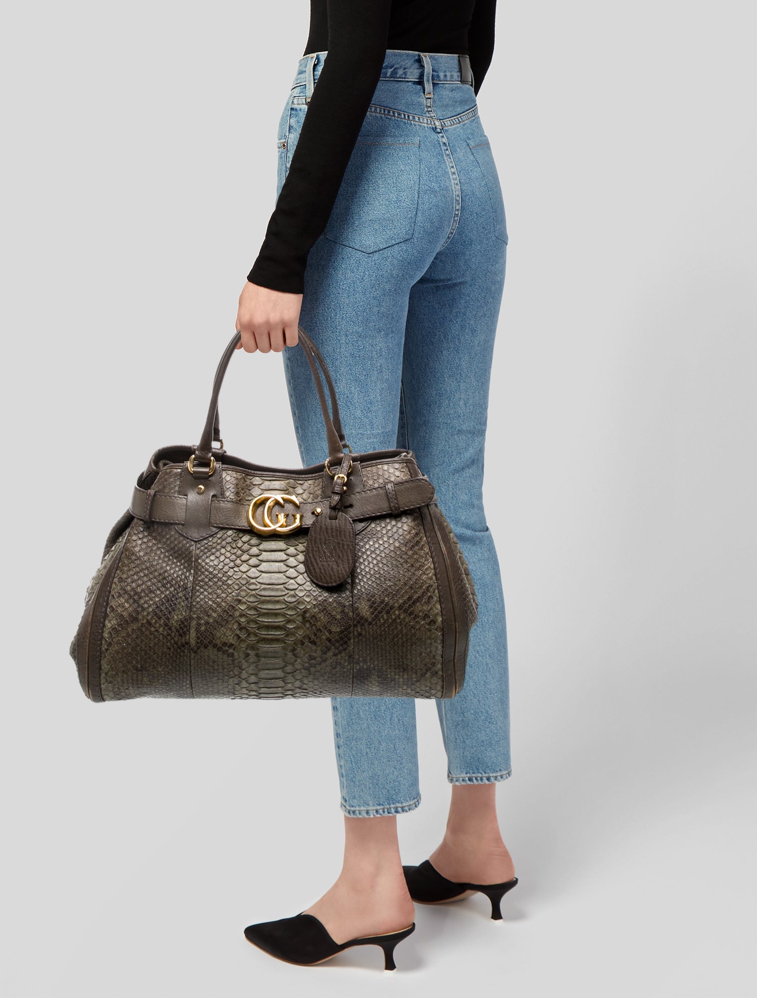 Gucci Running GG Top Handle Bag