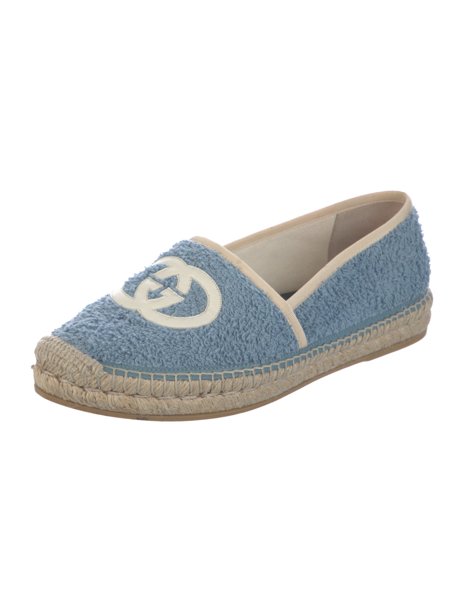Gucci Interlocking G Logo Terry Cloth Espadrilles