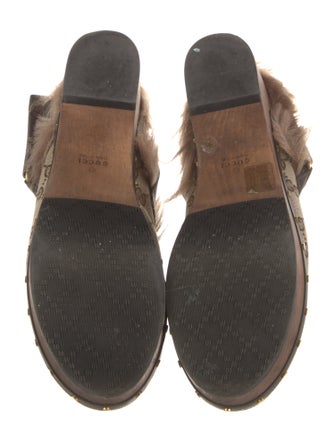 Gucci GG Canvas Canvas Slingback Flats