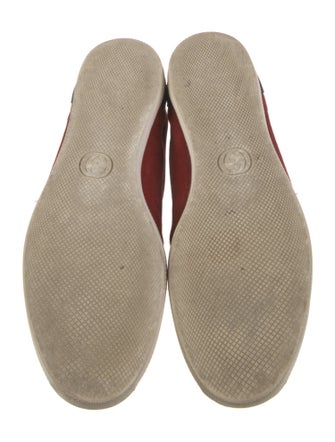 Gucci Suede Colorblock Pattern Sneakers