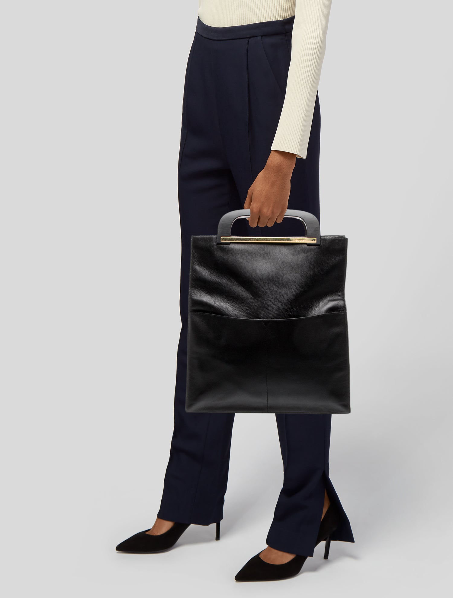 Gucci Leather Top Handle Bag