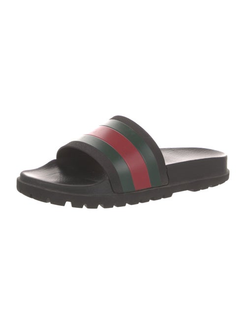 Gucci Web Accent Rubber Slides