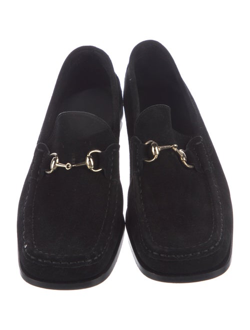 Gucci Horsebit Accent Suede Loafers