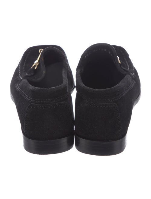 Gucci Horsebit Accent Suede Loafers