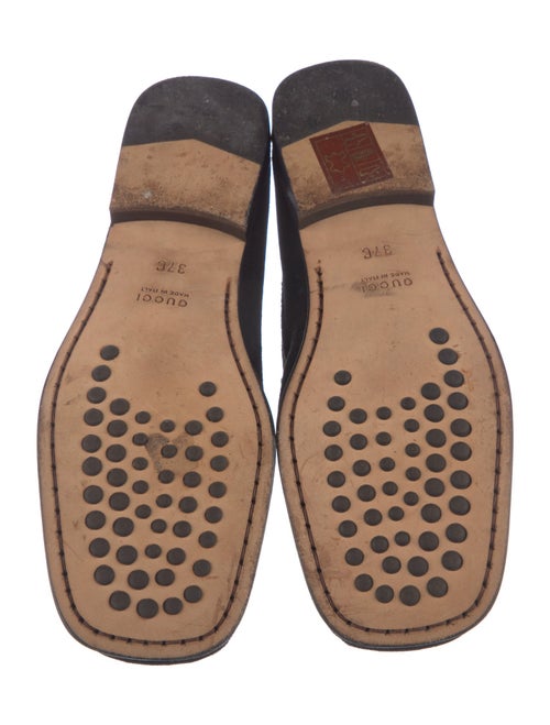 Gucci Horsebit Accent Suede Loafers