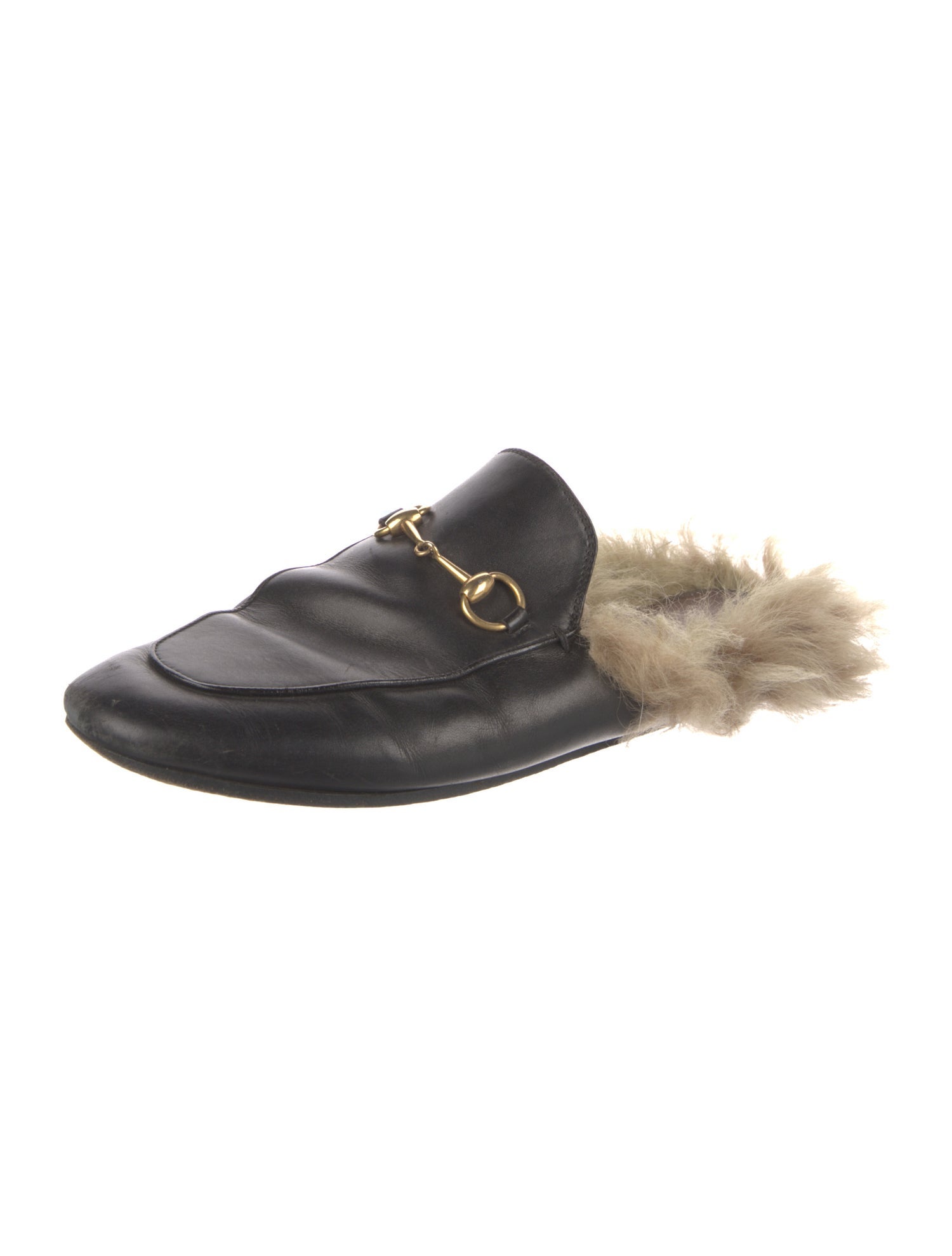 Gucci Horsebit Accent Leather Mules