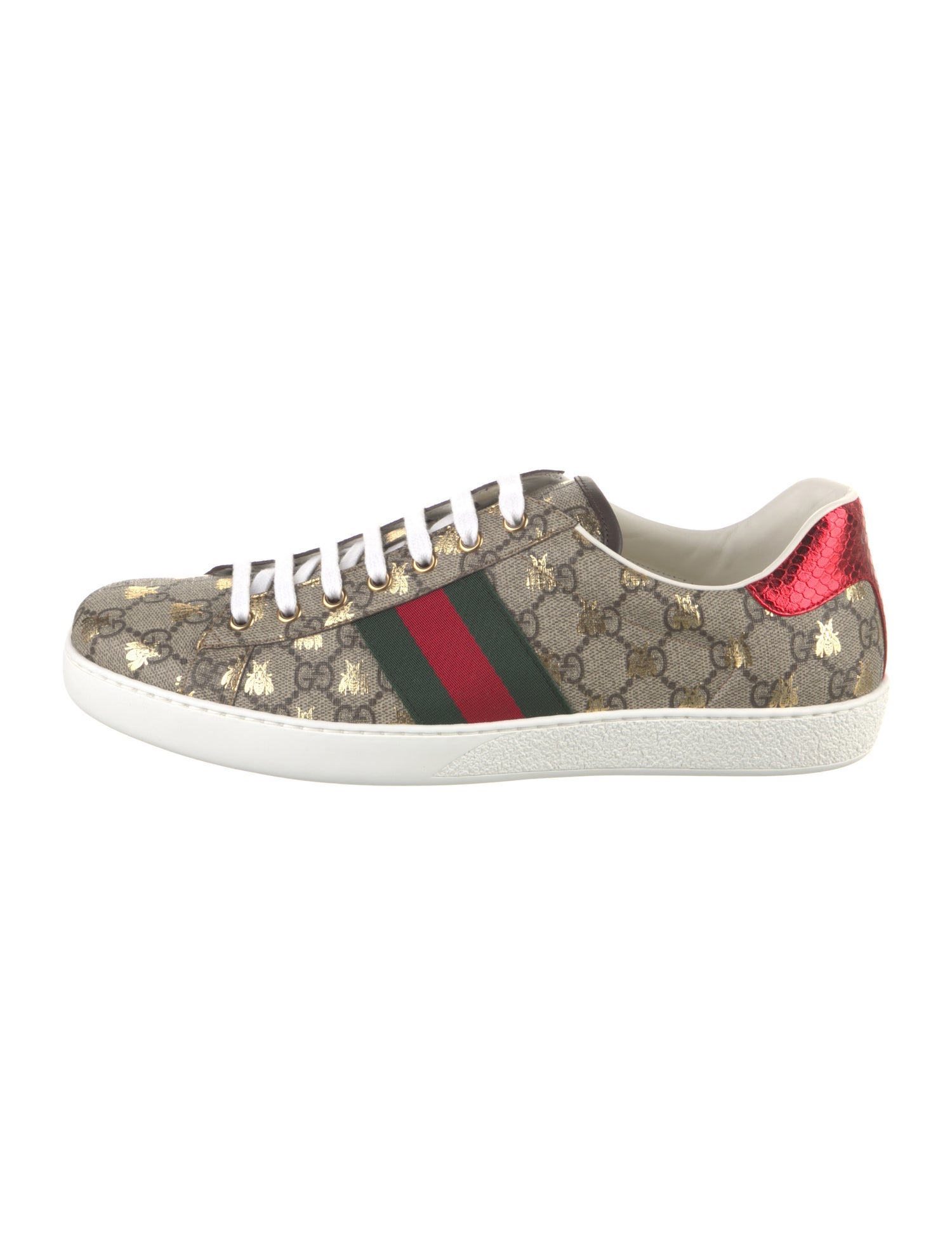 Gucci Leather Printed Sneakers