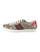 Gucci Leather Printed Sneakers