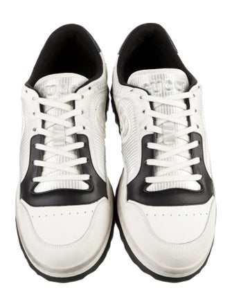 Gucci Leather Colorblock Pattern Sneakers