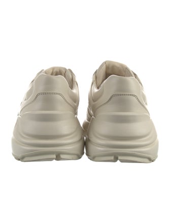 Gucci Web Accent Leather Sneakers