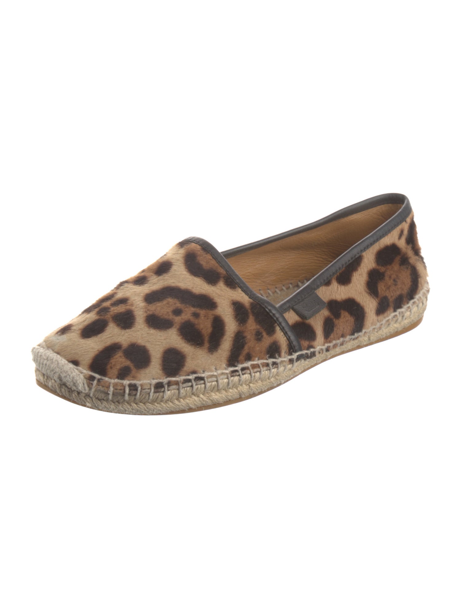 Gucci Ponyhair Animal Print Espadrilles