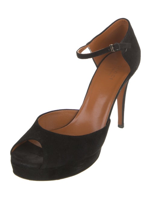 Gucci Suede D'Orsay Pumps