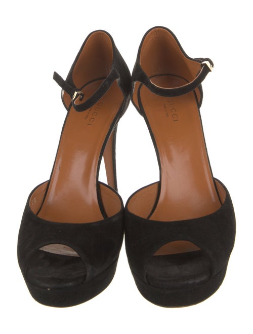 Gucci Suede D'Orsay Pumps