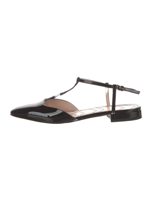 Gucci Patent Leather Slingback Flats