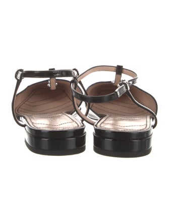 Gucci Patent Leather Slingback Flats