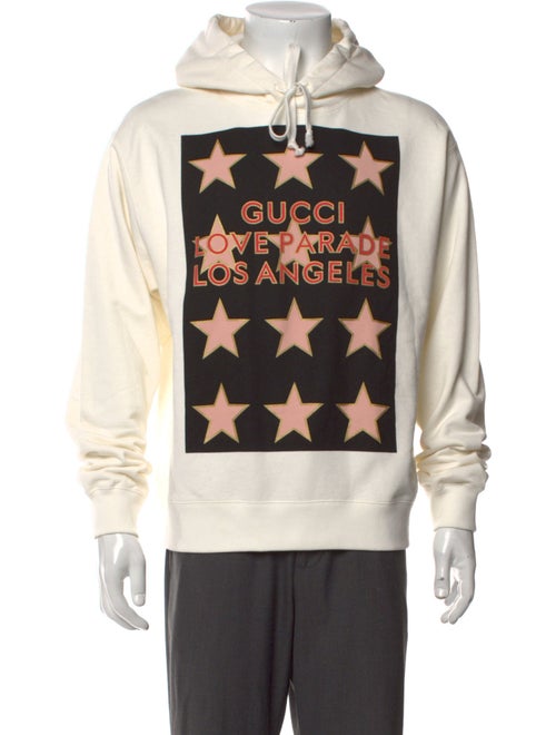 Gucci Graphic Print Crew Neck Hoodie