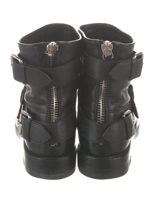 Gucci Leather Moto Boots