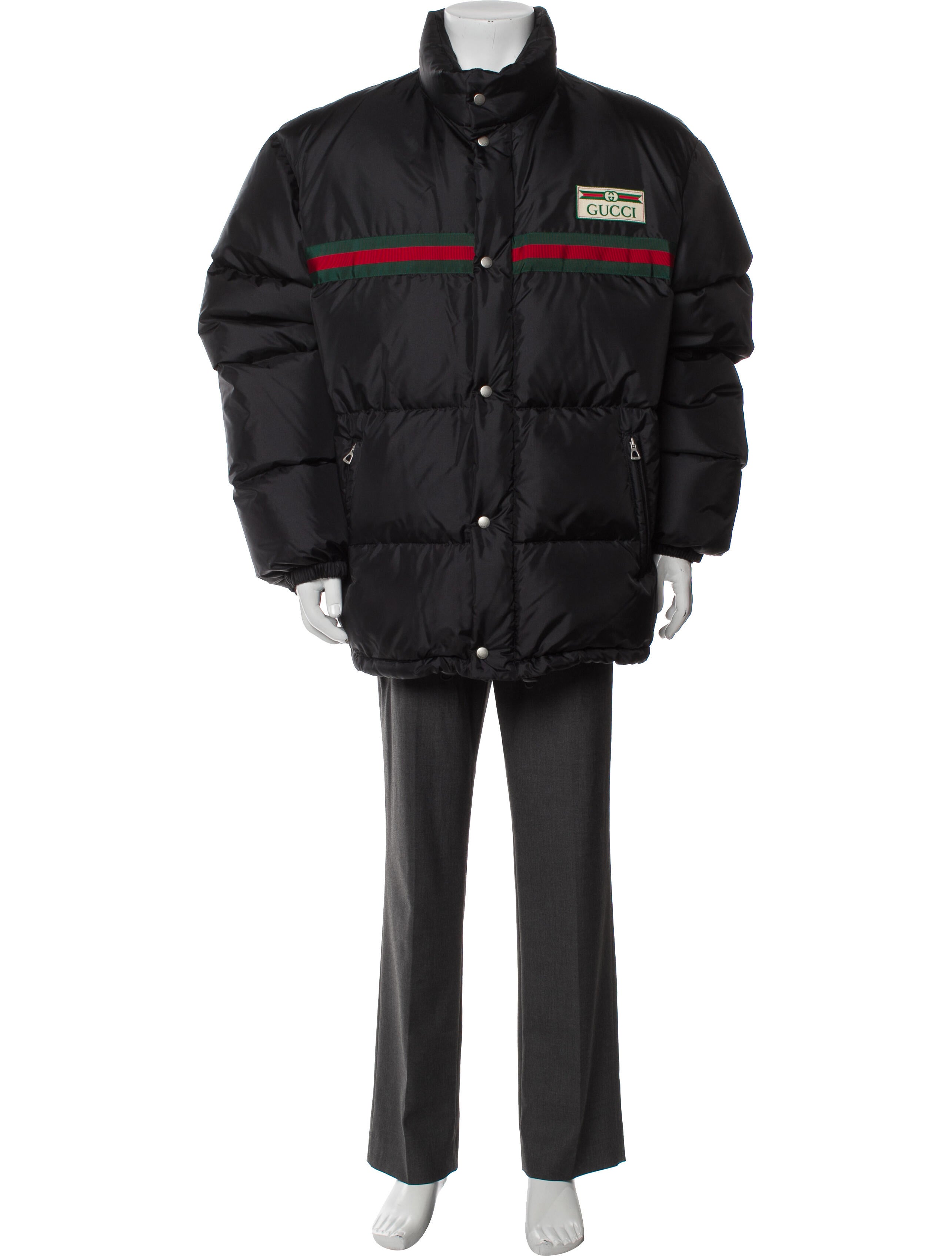 Gucci 2022 Web Accent Puffer Coat w/ Tags