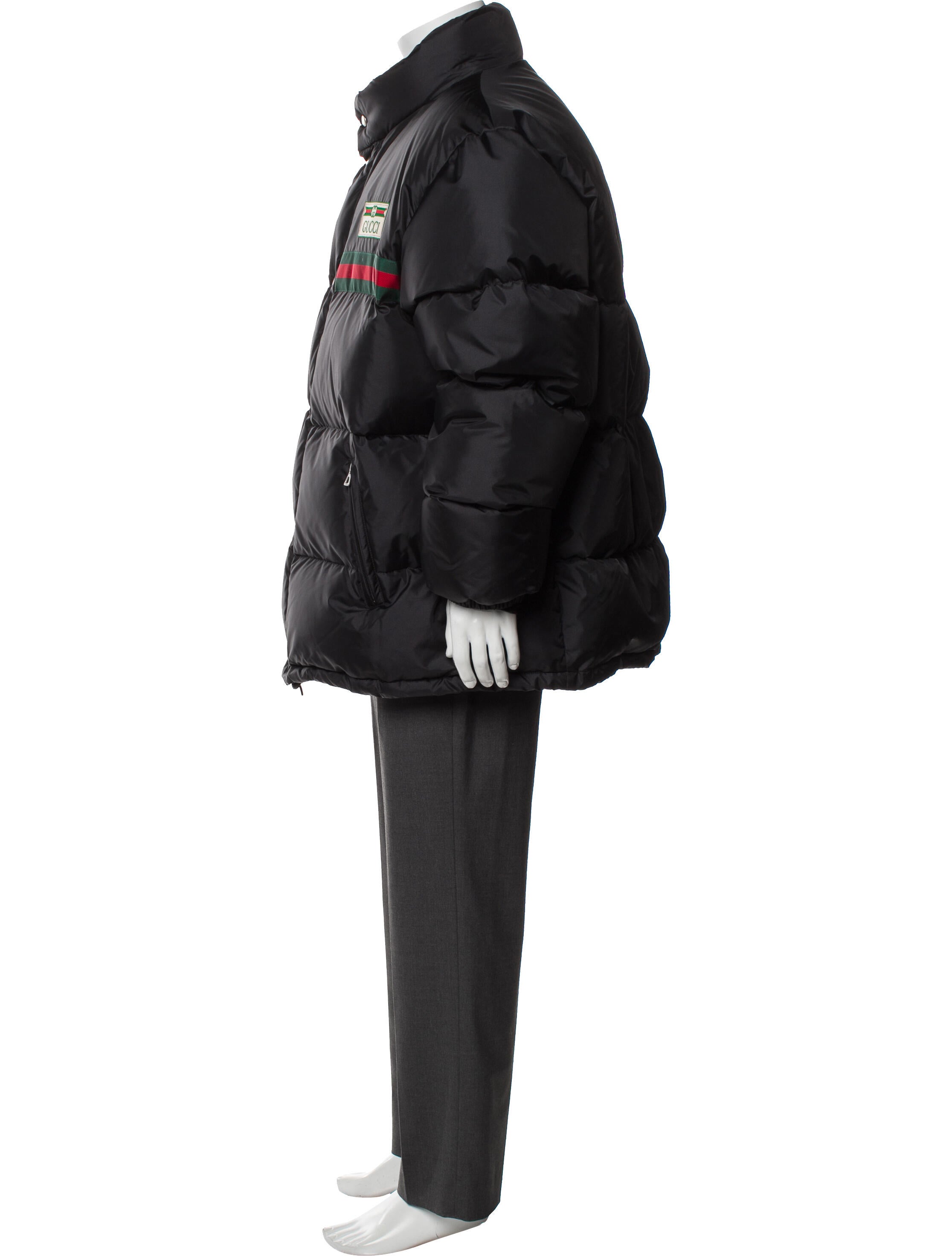 Gucci 2022 Web Accent Puffer Coat w/ Tags