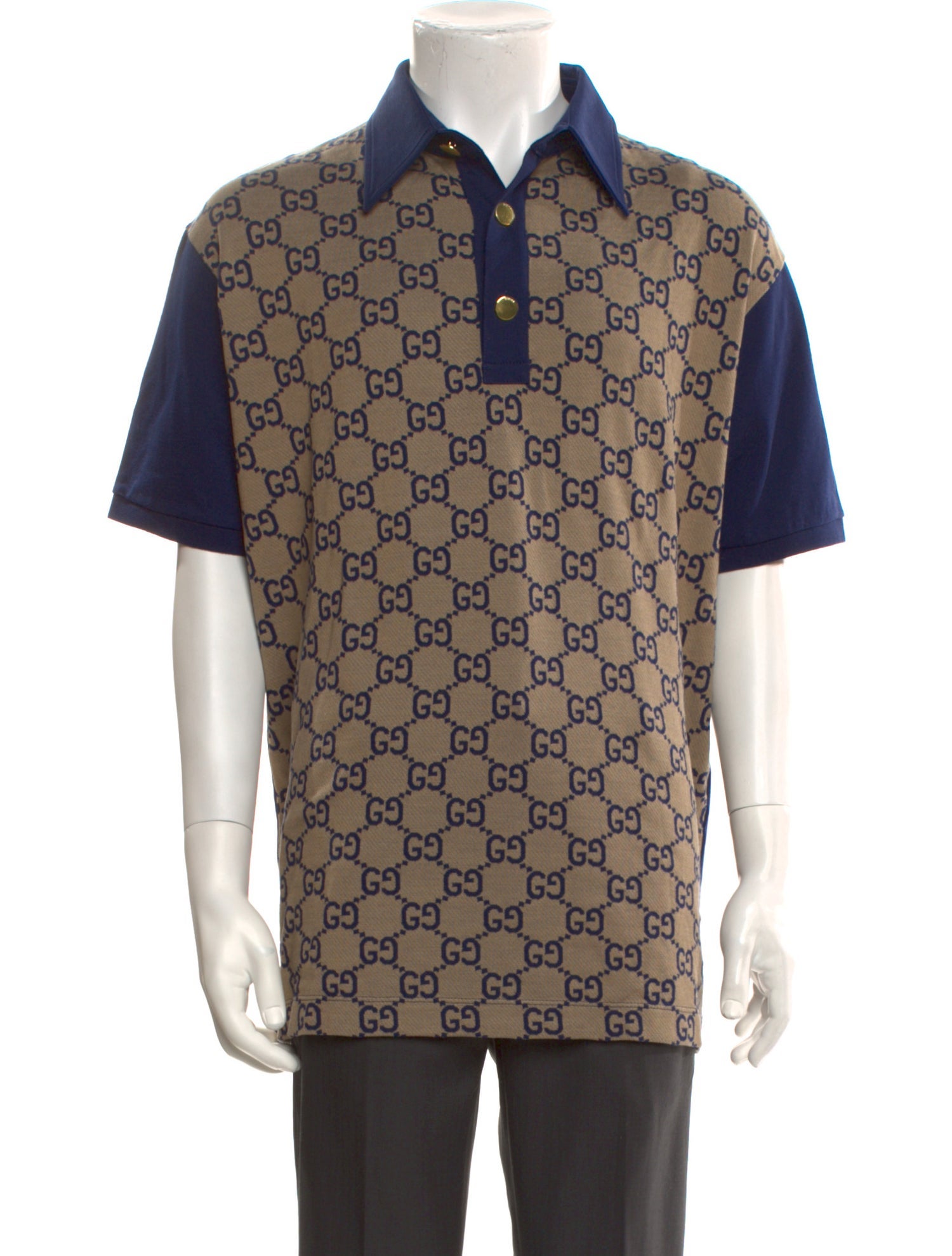 Gucci 2022 GG Logo Polo Shirt w/ Tags