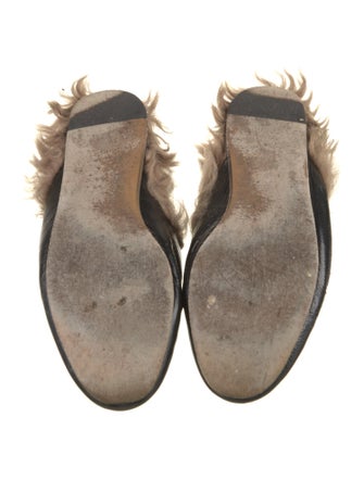 Gucci 1955 Horsebit Accent Patent Leather Mules