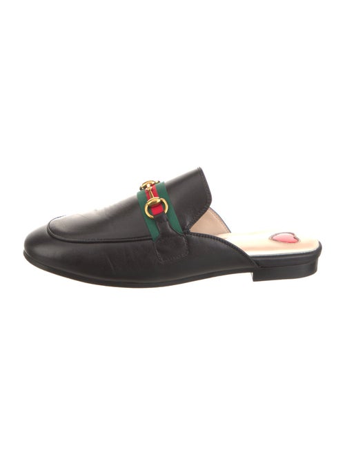 Gucci Web Accent Leather Mules